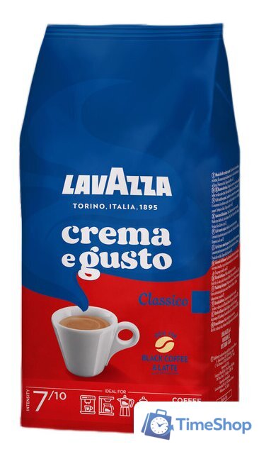 Кофе Lavazza Crema e Gusto Classico в зернах 1 кг - Изображение №2 — Интернет-магазин Time-Shop