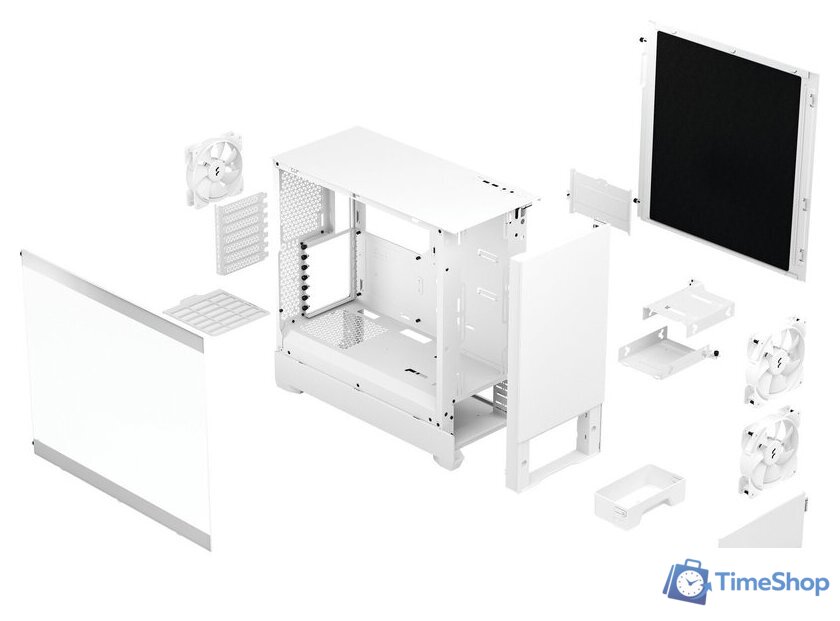 Корпус Fractal Design Pop Silent White TG Clear Tint FD-C-POS1A-04 - Изображение №12 — Интернет-магазин Time-Shop