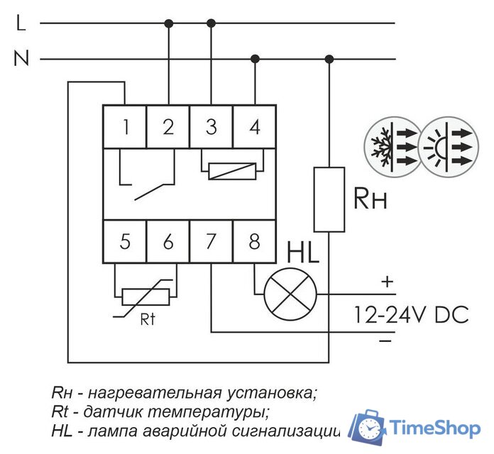 Реле температуры Евроавтоматика F&F RT-820M EA07.001.007 - Изображение №2 — Интернет-магазин Time-Shop