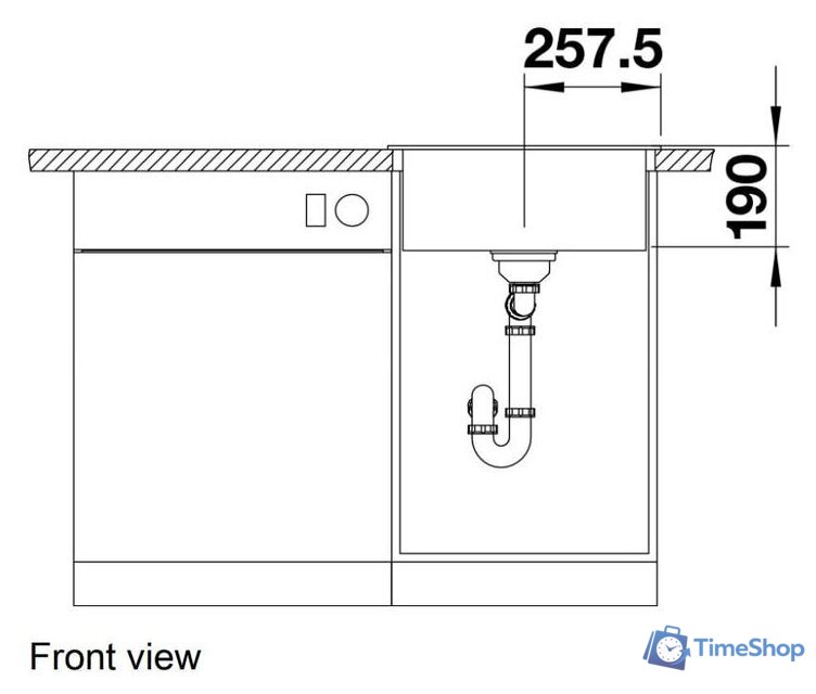 Кухонная мойка Blanco Dalago 5 525871 (черный) - Изображение №5 — Интернет-магазин Time-Shop