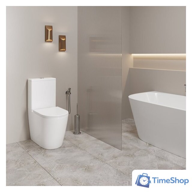 Унитаз напольный Lauter Vortex 2110022VF + гигиенический душ Sano 21LT1294GL - Изображение №10 — Интернет-магазин Time-Shop