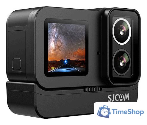 Экшен-камера SJCAM SJ20 Dual Lens (черный) - Изображение №2 — Интернет-магазин Time-Shop