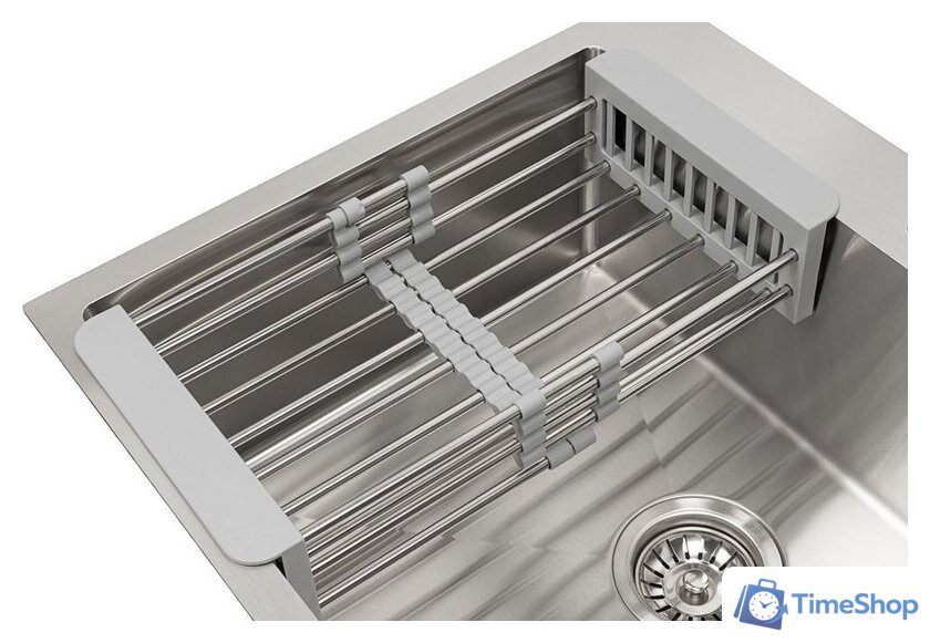 Кухонная мойка ARFEKA Eco AR 60x50 + Japeto + CL AR + DS AR (Satin, с дозатором и коландером) - Изображение №10 — Интернет-магазин Time-Shop