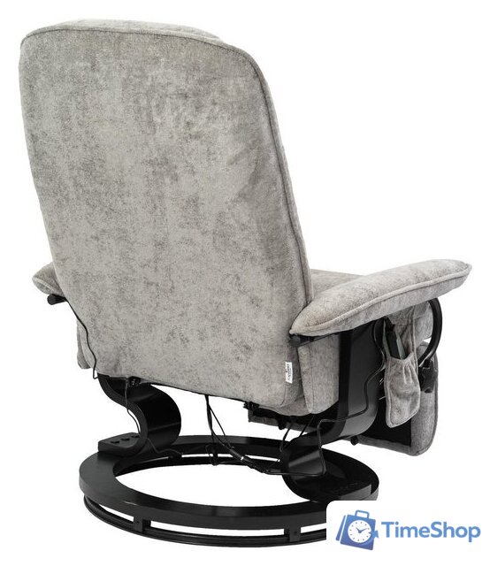 Массажное кресло Calviano 23 (серый плюш) - Изображение №3 — Интернет-магазин Time-Shop