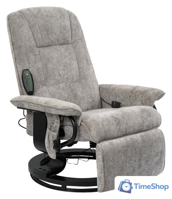 Массажное кресло Calviano 23 (серый плюш) - Изображение №1 — Интернет-магазин Time-Shop