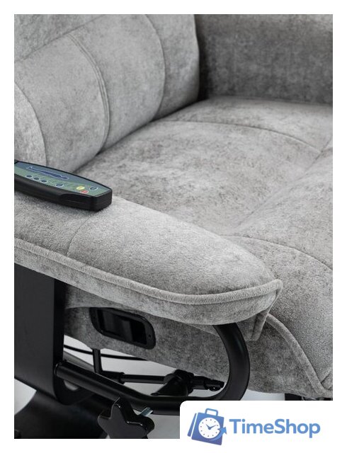 Массажное кресло Calviano 23 (серый плюш) - Изображение №9 — Интернет-магазин Time-Shop