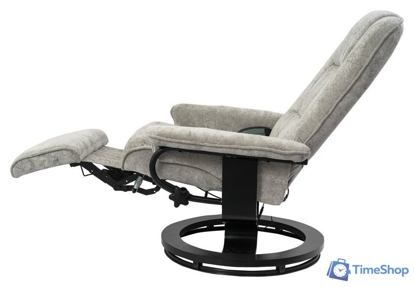 Массажное кресло Calviano 23 (серый плюш) - Изображение №5 — Интернет-магазин Time-Shop