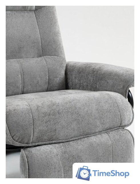 Массажное кресло Calviano 23 (серый плюш) - Изображение №8 — Интернет-магазин Time-Shop