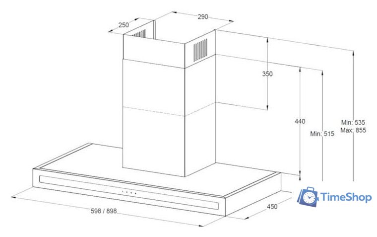 Кухонная вытяжка Korting KHC 6877 N - Изображение №2 — Интернет-магазин Time-Shop