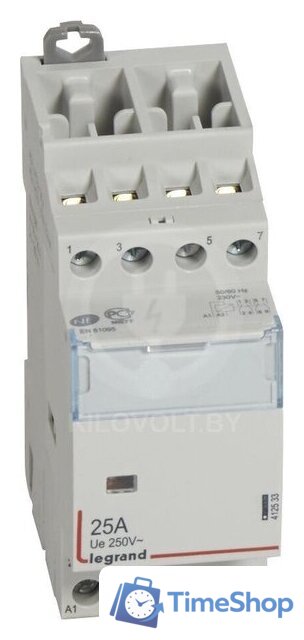 Контактор Legrand CX3 25А 2NO+2NC 230VAC 2M 412533 - Изображение №1 — Интернет-магазин Time-Shop