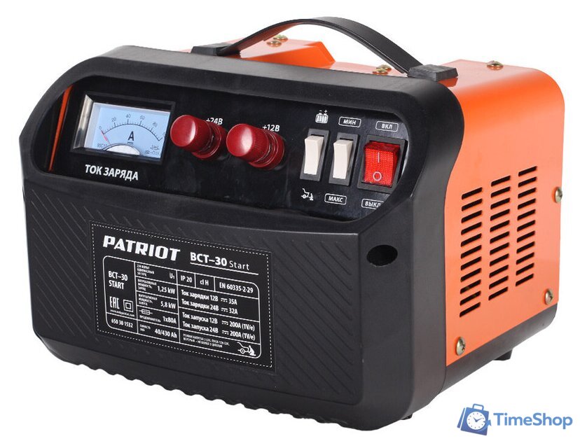 Пуско-зарядное устройство Patriot BCT-30 Start - Изображение №1 — Интернет-магазин Time-Shop