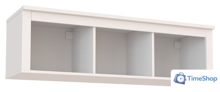 Полка Mio Tesoro Сага навесная 3 секции (белый) - Изображение №1 — Интернет-магазин Time-Shop