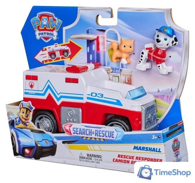 Игровой набор PAW Patrol Поисковый отряд машинка с фигуркой Маршалл 70809 - Изображение №6 — Интернет-магазин Time-Shop