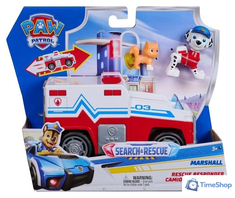 Игровой набор PAW Patrol Поисковый отряд машинка с фигуркой Маршалл 70809 - Изображение №5 — Интернет-магазин Time-Shop