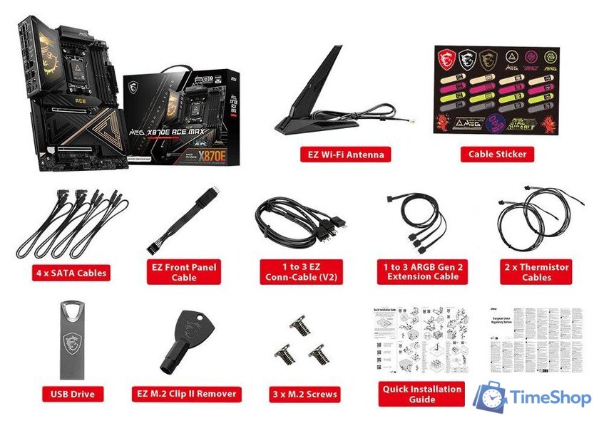 Материнская плата MSI MEG X870E Ace Max - Изображение №6 — Интернет-магазин Time-Shop