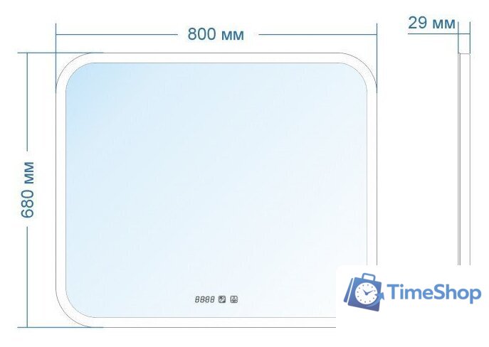 Зеркало Doratiz Ева 80x60 2711.920 - Изображение №9 — Интернет-магазин Time-Shop