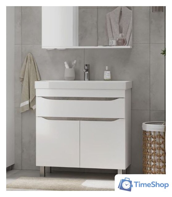  Volna Тумба под умывальник Lake 80.2D.1Y - Изображение №3 — Интернет-магазин Time-Shop