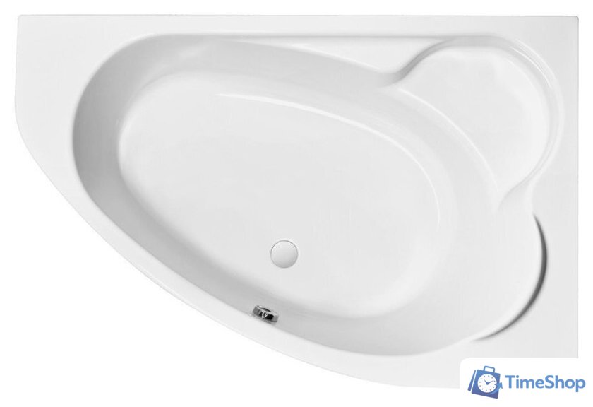 Ванна Cersanit Kaliope 170x110 R 63444 с сифоном Prime 64287 (сифон черный) - Изображение №1 — Интернет-магазин Time-Shop