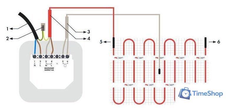 Нагревательный мат СТН Квадрат тепла 7 кв.м. 1050 Вт - Изображение №4 — Интернет-магазин Time-Shop