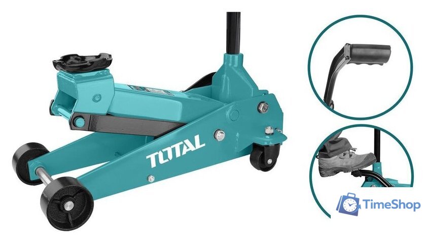 Подкатной домкрат Total THT10833 3т - Изображение №1 — Интернет-магазин Time-Shop