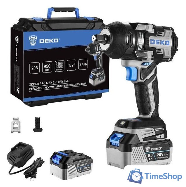 Гайковерт Deko ZKIS20 Pro Max 083-1088 (с 2-мя АКБ, кейс) - Изображение №1 — Интернет-магазин Time-Shop