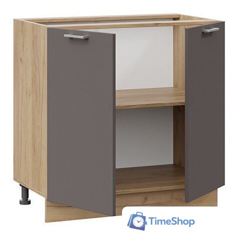 Шкаф напольный Трия Габриэлла 1Н8 (дуб крафт золотой/муссон) - Изображение №2 — Интернет-магазин Time-Shop