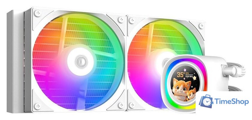 Система жидкостного охлаждения для процессора ID-Cooling FX240 LCD White - Изображение №1 — Интернет-магазин Time-Shop