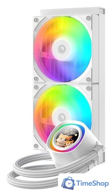 Система жидкостного охлаждения для процессора ID-Cooling FX240 LCD White - Изображение №2 — Интернет-магазин Time-Shop