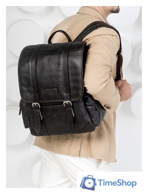 Городской рюкзак Carlo Gattini Montalbano Classico 3097-04 (темно-коричневый) - Изображение №5 — Интернет-магазин Time-Shop