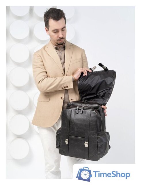 Городской рюкзак Carlo Gattini Montalbano Classico 3097-04 (темно-коричневый) - Изображение №11 — Интернет-магазин Time-Shop