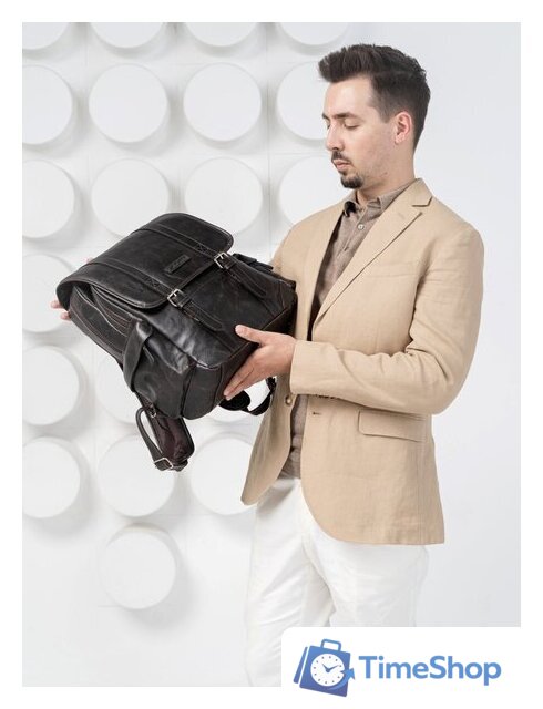 Городской рюкзак Carlo Gattini Montalbano Classico 3097-04 (темно-коричневый) - Изображение №9 — Интернет-магазин Time-Shop