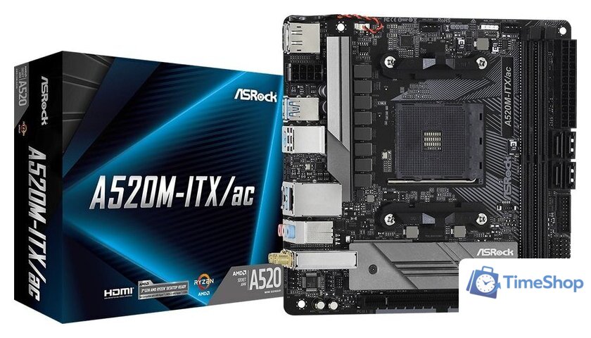 Материнская плата ASRock A520M-ITX/ac - Изображение №6 — Интернет-магазин Time-Shop