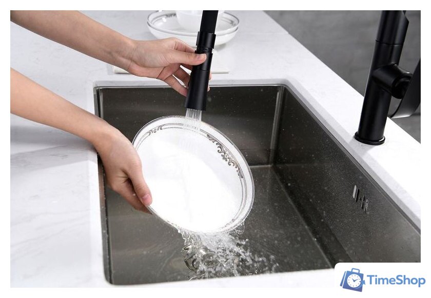 Смеситель Rea Castor REA-B6935 (черный матовый) - Изображение №2 — Интернет-магазин Time-Shop