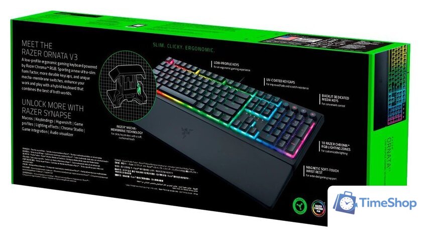 Клавиатура Razer Ornata V3 (нет кириллицы) - Изображение №9 — Интернет-магазин Time-Shop
