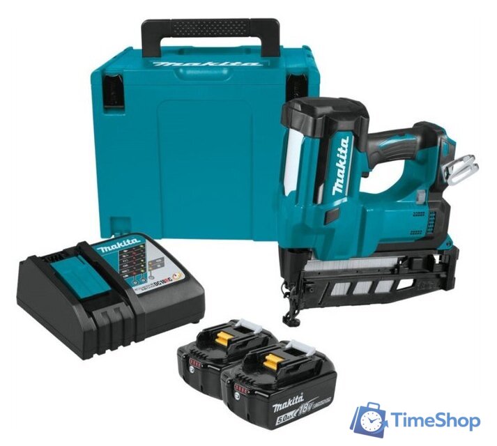 Гвоздезабиватель Makita DBN600RTJ (с 2-мя АКБ, кейс) - Изображение №1 — Интернет-магазин Time-Shop