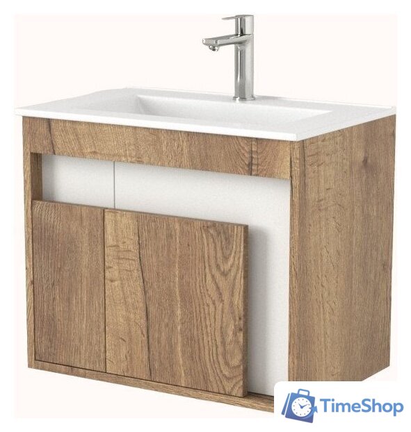  Дабер Тумба под умывальник 016 WeltWasser Deilbach 7517-60 Т16.6W.0.21 (дуб галифакс/белый) - Изображение №1 — Интернет-магазин Time-Shop