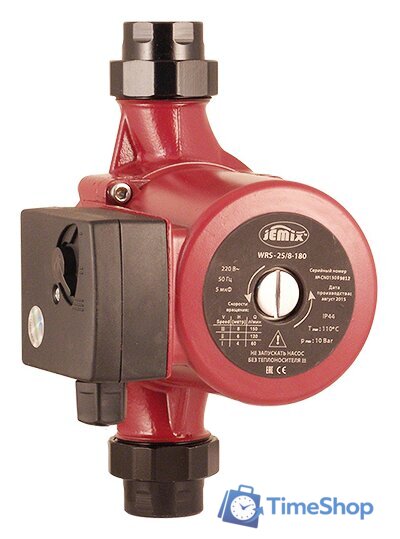 Циркуляционный насос Jemix WRS-25/8-180 - Изображение №1 — Интернет-магазин Time-Shop