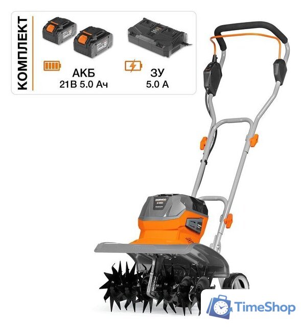 Мотокультиватор аккумуляторный Daewoo Power DAT 3542Li Set (с 2-мя АКБ) - Изображение №1 — Интернет-магазин Time-Shop