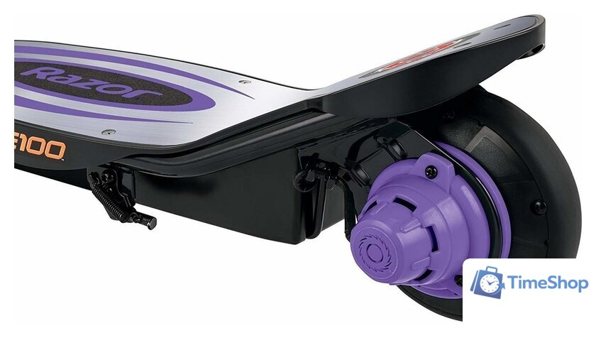 Электросамокат Razor Power Core E100 (алюминиевая дека, фиолетовый) - Изображение №5 — Интернет-магазин Time-Shop