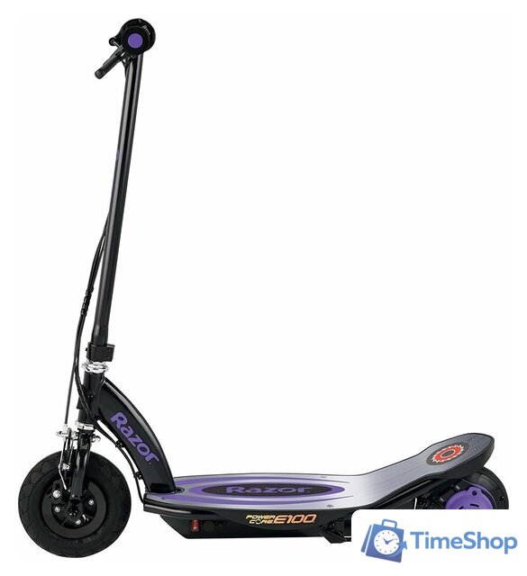 Электросамокат Razor Power Core E100 (алюминиевая дека, фиолетовый) - Изображение №2 — Интернет-магазин Time-Shop
