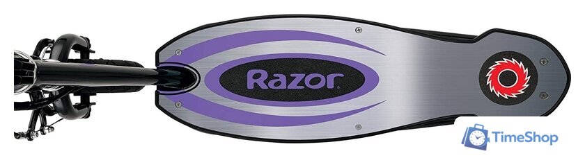 Электросамокат Razor Power Core E100 (алюминиевая дека, фиолетовый) - Изображение №4 — Интернет-магазин Time-Shop