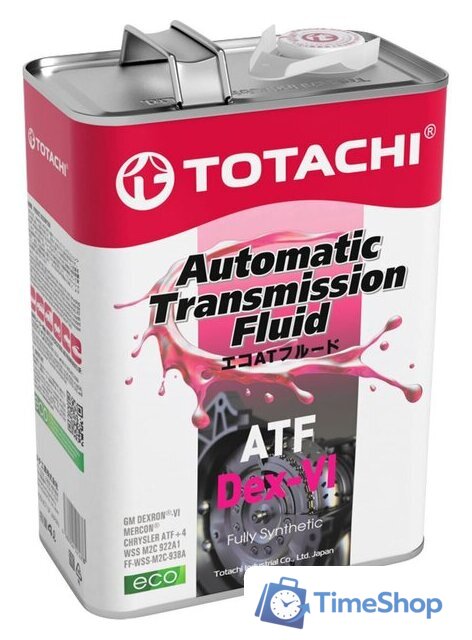 Трансмиссионное масло Totachi ATF DEX-VI 4л - Изображение №1 — Интернет-магазин Time-Shop