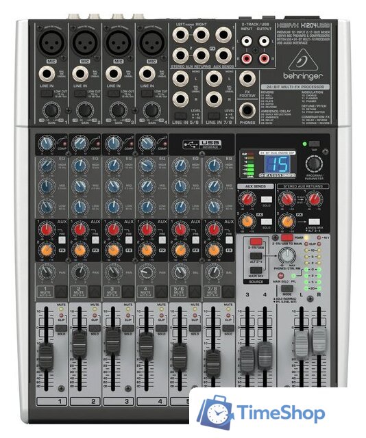 Микшерный пульт Behringer Xenyx X1204USB - Изображение №1 — Интернет-магазин Time-Shop