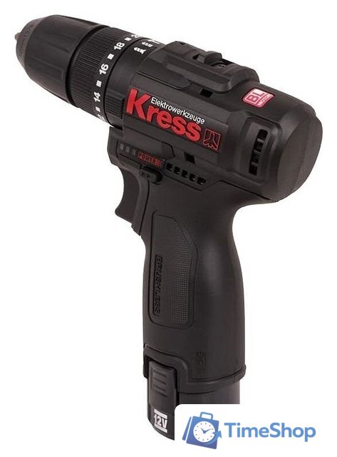 Ударная дрель-шуруповерт Kress KU362.2 (с 2-мя АКБ, сумка) - Изображение №4 — Интернет-магазин Time-Shop