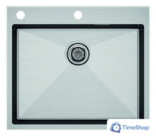 Кухонная мойка Paulmark Kroner-Edge 59 PM775951-BS (стальной/брашированная сталь) - Изображение №1 — Интернет-магазин Time-Shop