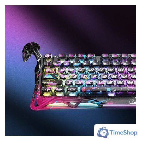 Клавиатура Gravastar Mercury V75 Pro Special Edition Neon Graffiti (GravaStar x Gateron Magnetic Jade Pro) - Изображение №6 — Интернет-магазин Time-Shop