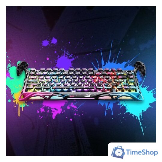 Клавиатура Gravastar Mercury V75 Pro Special Edition Neon Graffiti (GravaStar x Gateron Magnetic Jade Pro) - Изображение №2 — Интернет-магазин Time-Shop