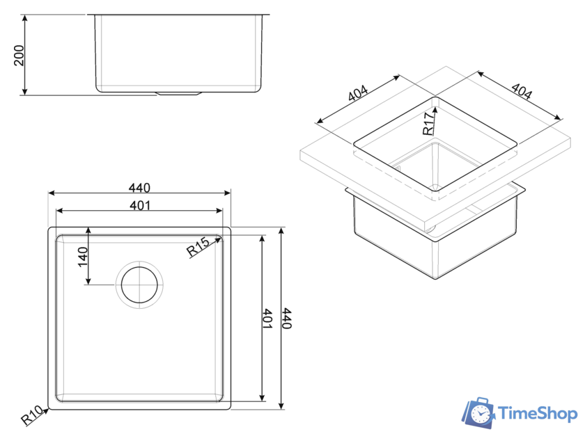 Кухонная мойка Smeg VSTR40DKX - Изображение №2 — Интернет-магазин Time-Shop
