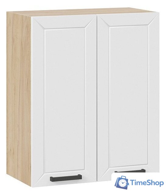 Шкаф навесной Трия Лорас 1В6 (дуб крафт золотой/холст белый) - Изображение №1 — Интернет-магазин Time-Shop