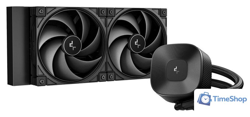 Система жидкостного охлаждения для процессора DeepCool LE240 V2 Zero Dark R-LE240ZERO-BKLNMD-G-1 - Изображение №1 — Интернет-магазин Time-Shop